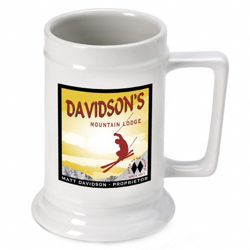 Personalized Ceramic 16oz Beer Stein Mug