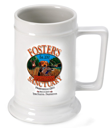 Personalized Ceramic 16oz Beer Stein Mug