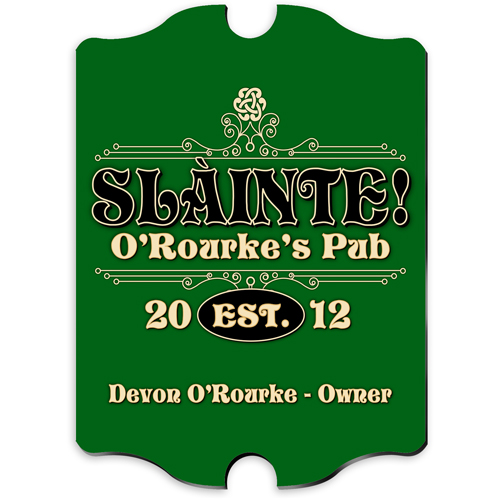 Irish Pride Vintage Custom Pub Sign