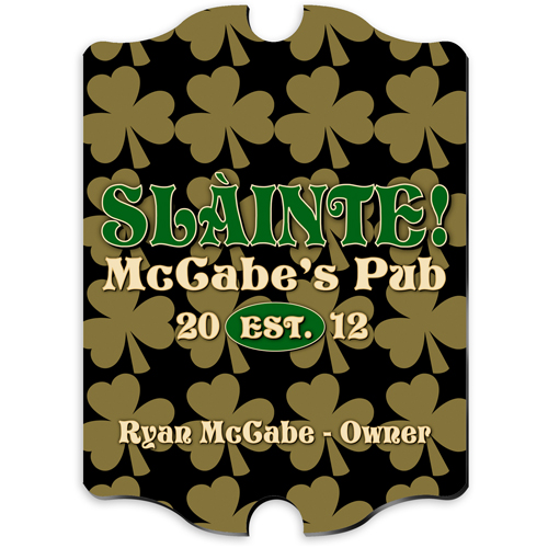 Irish Pride Vintage Custom Pub Sign