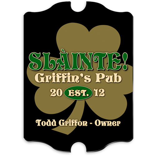 Irish Pride Vintage Custom Pub Sign