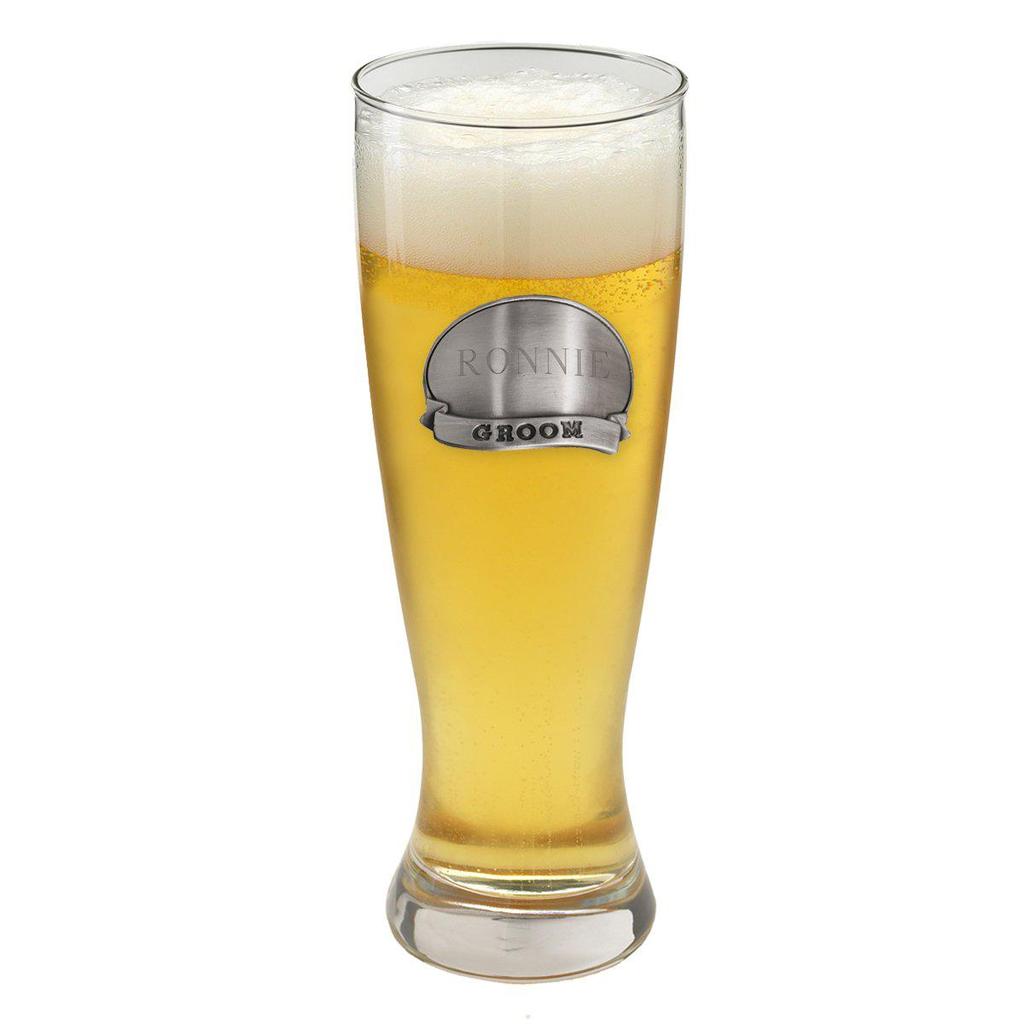 Engraved 20oz Groomsmen Grand Pilsner Glass GC404