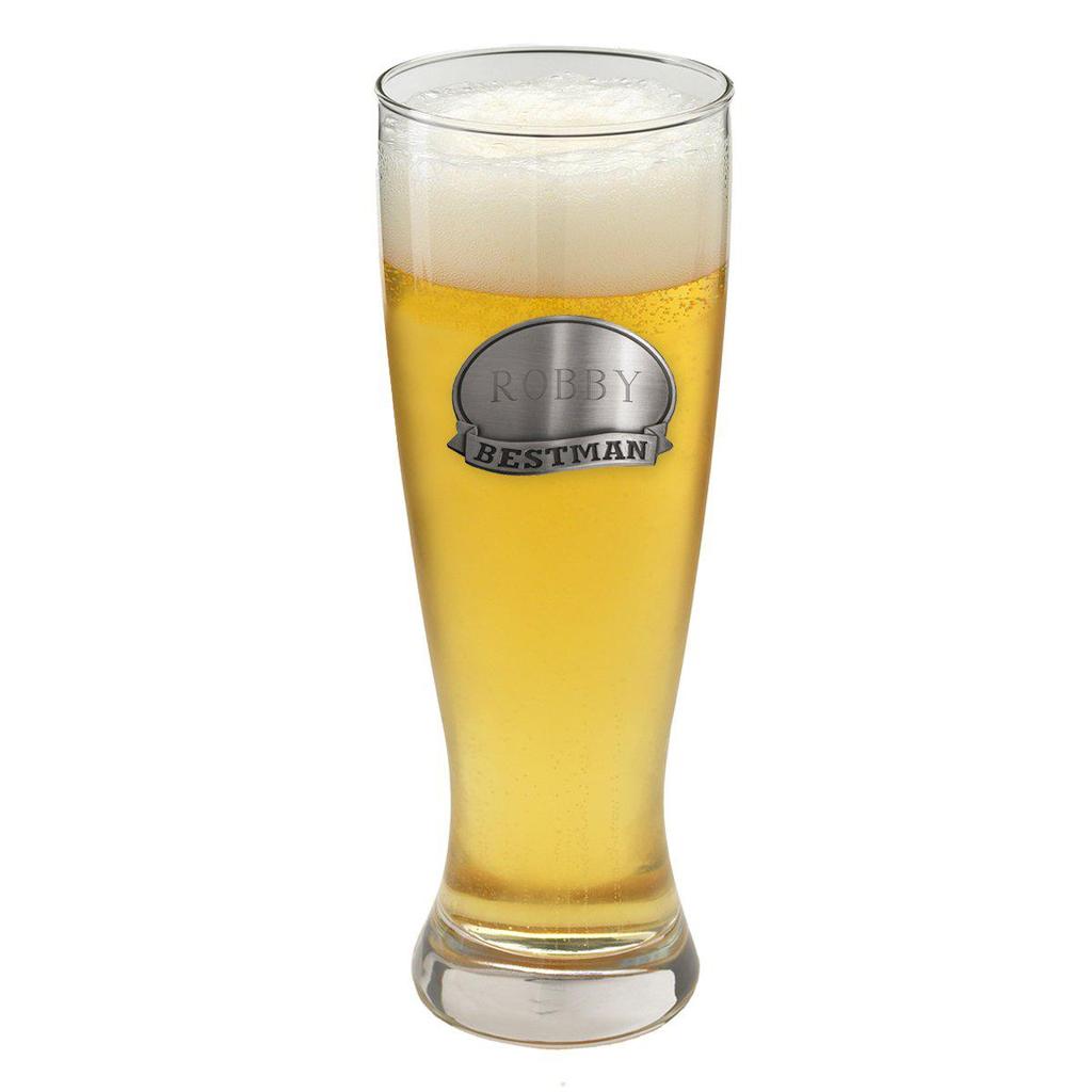 Engraved 20oz Groomsmen Grand Pilsner Glass
