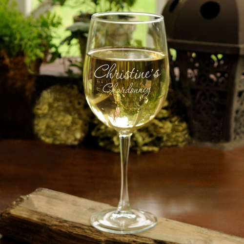 Engraved Connoisseur White Wine 19oz Glass GC408