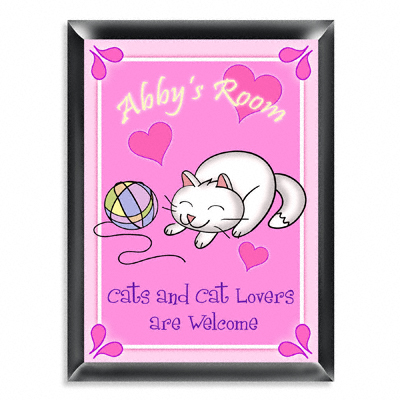 Personalized Girls Room Pink Sign