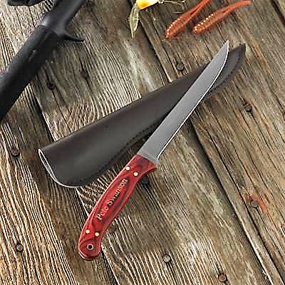 Engraved Authentic Wood Fishermans Filet Knife GC654
