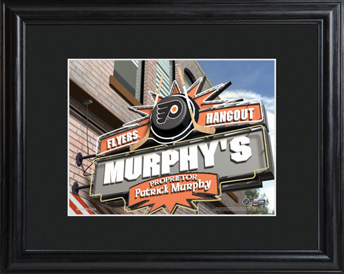 Personalized NHL Wood Framed Wall Print