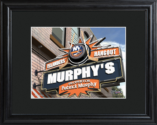 Personalized NHL Wood Framed Wall Print