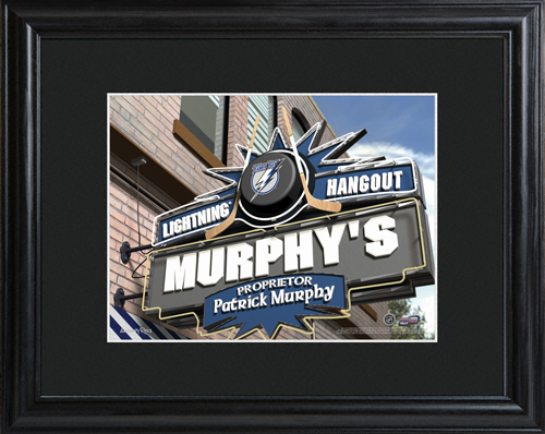 Personalized NHL Wood Framed Wall Print