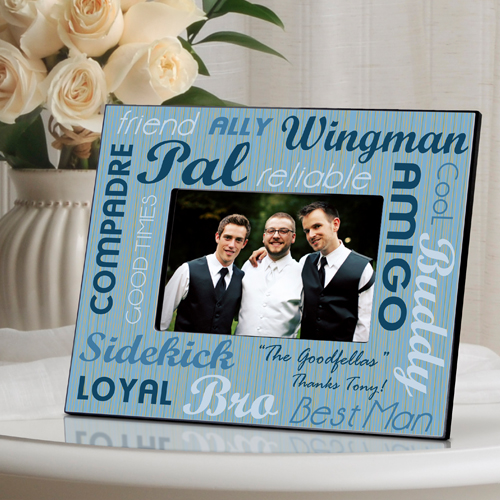 Personalized Guys Wedding Party Picture Frame