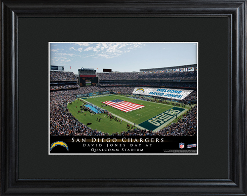 Personalized NFL Stadium Wood Framed Print