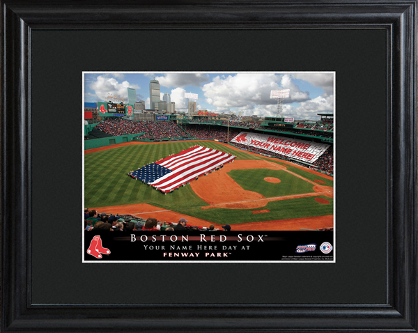Custom MLB Stadium Black Framed Print