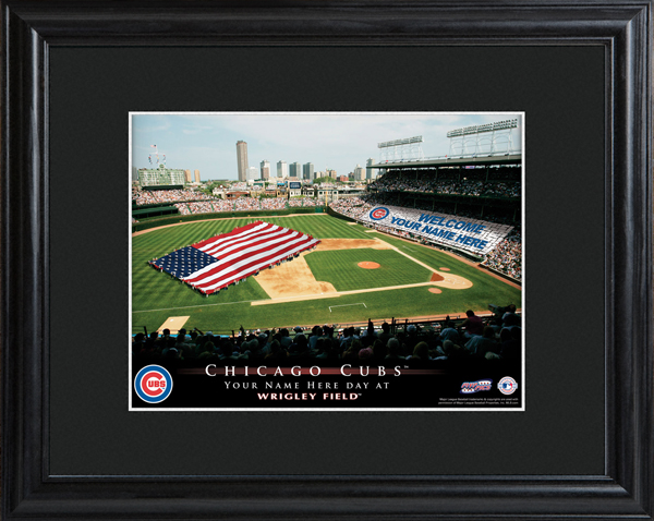 Custom MLB Stadium Black Framed Print