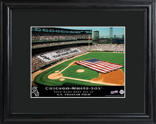 Custom MLB Stadium Black Framed Print