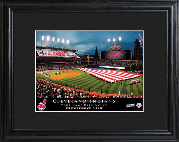 Custom MLB Stadium Black Framed Print