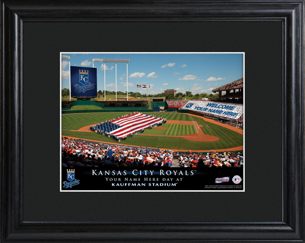 Custom MLB Stadium Black Framed Print
