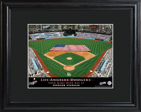 Custom MLB Stadium Black Framed Print