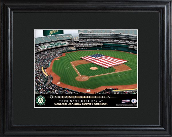 Custom MLB Stadium Black Framed Print
