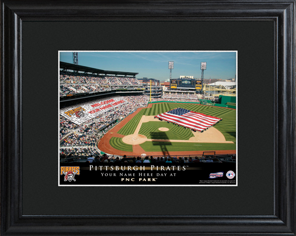 Custom MLB Stadium Black Framed Print