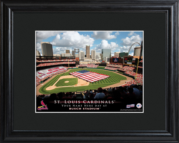 Custom MLB Stadium Black Framed Print