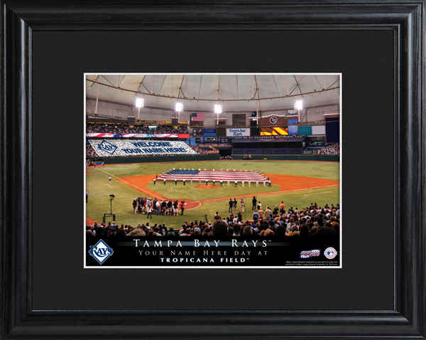 Custom MLB Stadium Black Framed Print