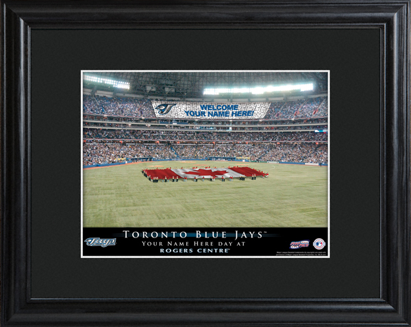 Custom MLB Stadium Black Framed Print