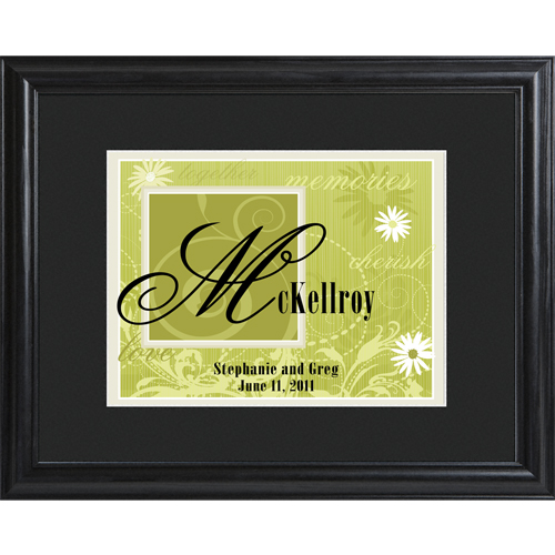 Personalized Wedding Couple Wall Print Sign