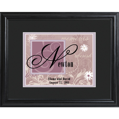 Personalized Wedding Couple Wall Print Sign