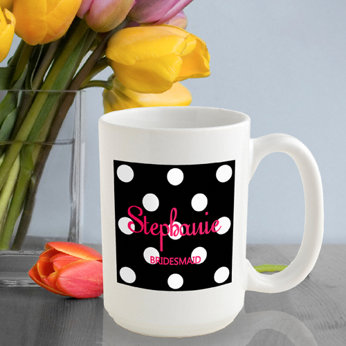 Classy Polka Dots Coffee Mug