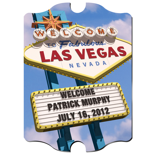 Custom Vintage Vegas Wood Pub Sign GC816