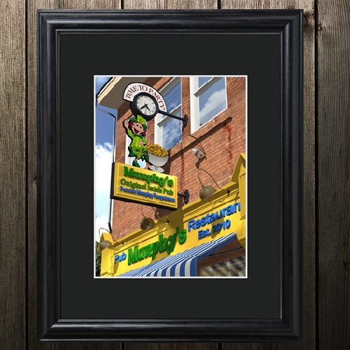Personalized Irish Pub Matted Frame Wall Art