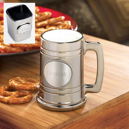 Engraved Coated Gunmetal 16oz Mug and Shot Glass Set GC821SET