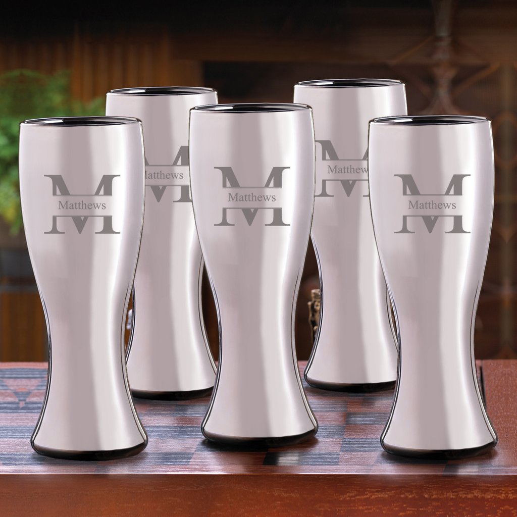 Groomsmen Set Of 5 Pilsner Glasses GC826SET-OF-5