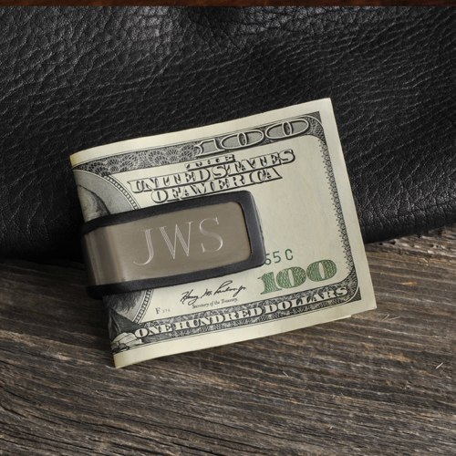 Grain + Oak Personalized Money Clip