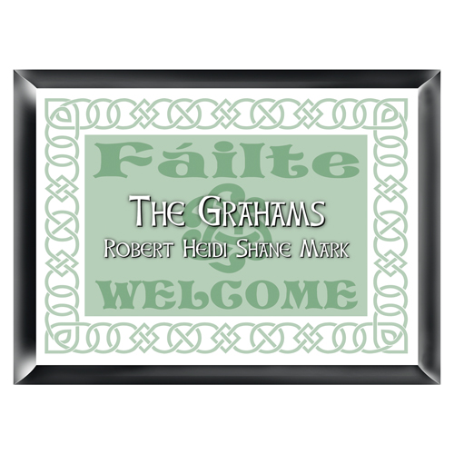Personalized Irish Family Name Home Sign