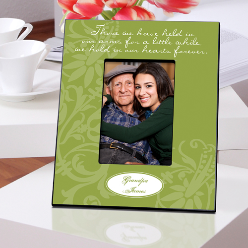 In Our Hearts Sympathy Memorial Custom Picture Frame