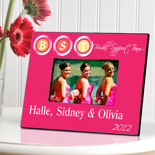 Personalized Bridal Support Team Wedding Day Picture Frame