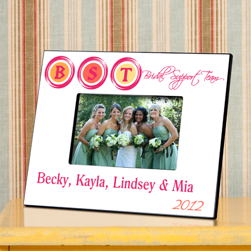 Personalized Bridal Support Team Wedding Day Picture Frame