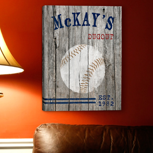 Custom Vintage Sports Canvas Print