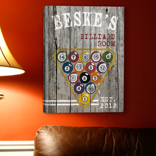 Custom Vintage Sports Canvas Print
