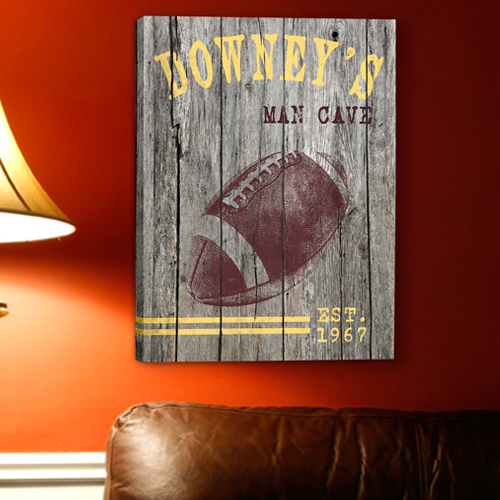 Custom Vintage Sports Canvas Print