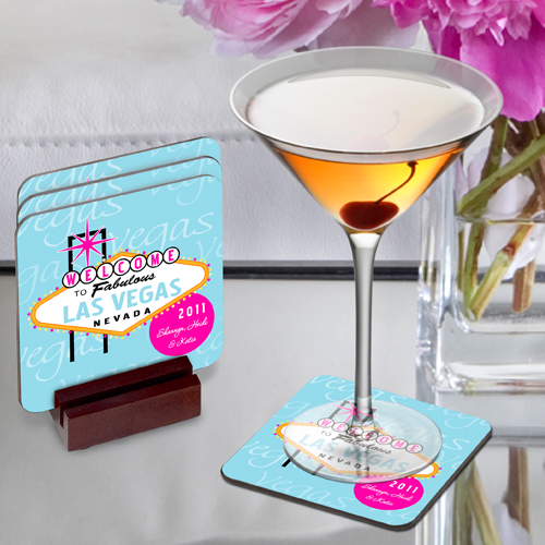 Decorative Las Vegas Coaster Set