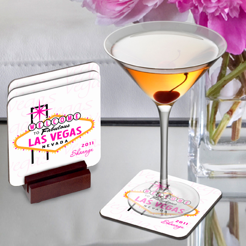 Decorative Las Vegas Coaster Set