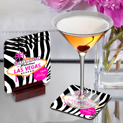Decorative Las Vegas Coaster Set