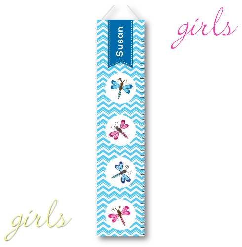 Personalized Growing Girls Height Chart Canvas