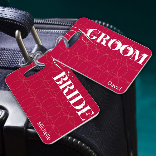 Traveling Couples Custom Sojourn Luggage Tags Set Of 2