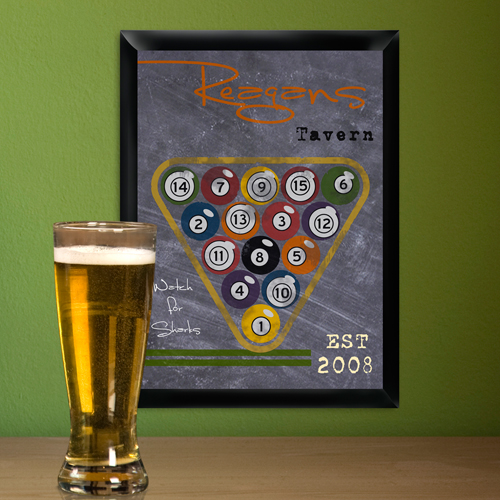 Custom Chalkboard Print Tavern Sign
