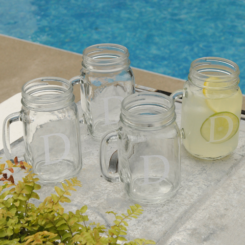 Personalized Classic 16oz Jar Glass Set GC942