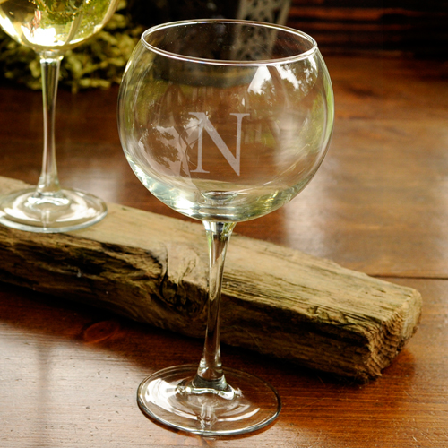Monogrammed 19oz Red Wine Glass GC953