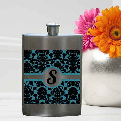 Personalized Girls Night Out 8oz Gunmetal Flask